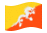 Butão-Bandeira ondulante