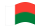 Madagáscar-Bandeira ondulante