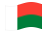 Madagáscar-Bandeira ondulante