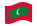Maldivas-Bandeira ondulante