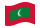 Maldivas-Bandeira ondulante
