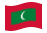 Maldivas-Bandeira ondulante