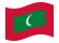 Maldivas-Bandeira ondulante