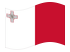 Malta-Bandeira ondulante