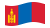 Mongólia-Bandeira ondulante