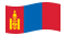 Mongólia-Bandeira ondulante