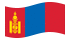 Mongólia-Bandeira ondulante