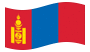 Mongólia-Bandeira ondulante