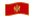 Montenegro-Bandeira ondulante