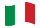 Itália-Bandeira ondulante