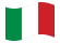 Itália-Bandeira ondulante