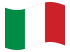 Itália-Bandeira ondulante