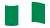 Nigéria-Bandeira ondulante