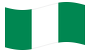 Nigéria-Bandeira ondulante