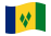 São Vicente e Granadinas-Bandeira ondulante