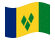 São Vicente e Granadinas-Bandeira ondulante