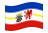 Meclemburgo-Pomerânia Ocidental-Bandeira ondulante
