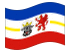 Meclemburgo-Pomerânia Ocidental-Bandeira ondulante