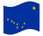 Alasca-Bandeira ondulante