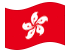 Hong Kong-Bandeira ondulante