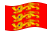 Alta Normandia (Haute-Normandie)-Bandeira ondulante
