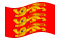 Alta Normandia (Haute-Normandie)-Bandeira ondulante