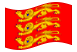 Alta Normandia (Haute-Normandie)-Bandeira ondulante