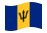 Barbados-Bandeira ondulante