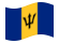 Barbados-Bandeira ondulante