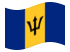 Barbados-Bandeira ondulante