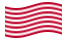 Sons of Liberty (EUA c. 1765, 13 faixas)-Bandeira ondulante
