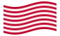 Sons of Liberty (EUA c. 1765, 13 faixas)-Bandeira ondulante