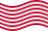 Sons of Liberty (EUA c. 1765, 13 faixas)-Bandeira ondulante estática