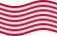 Sons of Liberty (EUA c. 1765, 13 faixas)-Bandeira ondulante estática