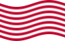 Sons of Liberty (EUA c. 1765, 13 faixas)-Bandeira ondulante estática