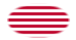 Sons of Liberty (EUA c. 1765, 13 faixas)-Bandeira em vinheta oval