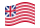 Grand Union (EUA 1775-1777)-Bandeira ondulante