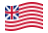 Grand Union (EUA 1775-1777)-Bandeira ondulante