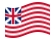 Grand Union (EUA 1775-1777)-Bandeira ondulante