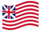 Bandeira animada Grand Union (EUA 1775-1777)