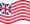 Grand Union (EUA 1775-1777)-Bandeira ondulante estática