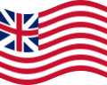 Grand Union (EUA 1775-1777)-Bandeira ondulante estática