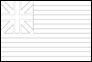 Bandeira de Grand Union (EUA 1775-1777) para colorir