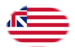 Grand Union (EUA 1775-1777)-Bandeira em vinheta oval