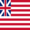 Grand Union (EUA 1775-1777)-Bandeira quadrada