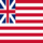 Grand Union (EUA 1775-1777)-Bandeira quadrada