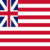 Grand Union (EUA 1775-1777)-Bandeira quadrada