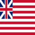 Grand Union (EUA 1775-1777)-Bandeira quadrada
