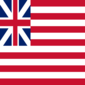 Grand Union (EUA 1775-1777)-Bandeira quadrada