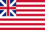 Grand Union (EUA 1775-1777)-Bandeira retangular